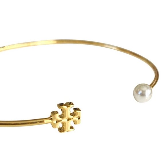 Authentic Tory Burch delicate Kira pearly cuff bracelet - Picture 4 of 5